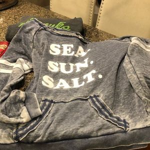 Off the shoulder lounge sweatshirt